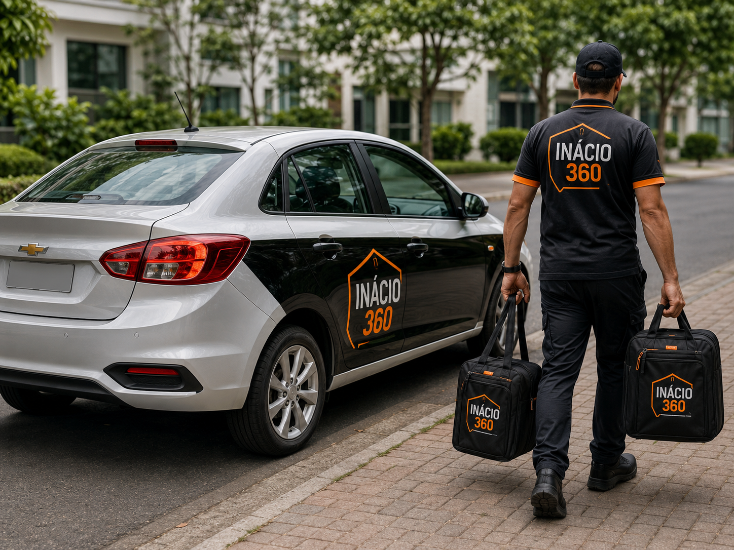 Equipe In&aacute;cio 360 chegando para atendimento
